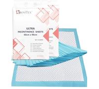 50x Omnitex 60 x 90cm Night Bed Pads 2000ml Disposable Bed Pads with SAP leak control | High Absorption Sheets, Bed Mats, Mattress Protectors, Incontinence sheets, Bed Wet | CE & UKCA | 2x 25pk
