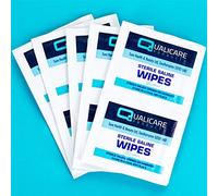 50x Qualicare First Aid Sterile Injury Wipes - Alcohol Free Saline/Skin Wipes
