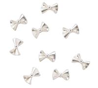 50x/Set Bow Nails Art Bowknot Supplies Sweet Alloy Nails Art Decoration For Party Wedding