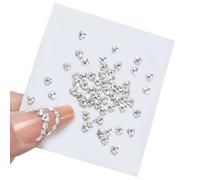 50x Shaped Rhinestones Crystal Round Nails Art Nails Art Decorations For Women