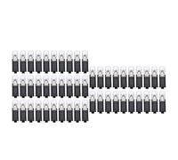 50X Single pin insertion connector with locking clip, solderless LED strip terminal, suitable for 0.35 to 0.75mm² 22 18AWG wire, brass spring clip