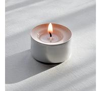 50x Tea Lights Candles 8 Hour Tealights, Smokeless, Dripless & Long Lasting Tealight Candles with Cotton Wicks Unscented White