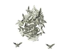 50x Tibetan Silver Hawk Eagle Bird Flying Charms Pendants Jewelry DIY