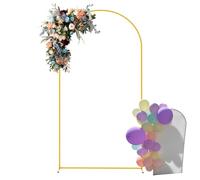 50x120cm Wedding Arch Frame Flower Balloon Wedding Arch 2x2M Frame Metal Gold Weddings Archs Backdrop Stand Portable Door Frame Backdrop Stands For Ceremony Birthday Party Bride Baby Shower