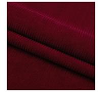 50X155cm Corduroy Fabric, Stretch Corduroy Fabric Solid Plain Thick DIY Sewing Materials Soft 8 Wicks Quilting Fabric for Clothing, Dress, Pants, Costume, Sofa, Throws, Pillow Cover (Color : Wine Red