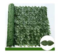 50x200cm Artificial Ivy Privacy Fence Panels - Dark Green Faux Leaf Screen for Outdoor Garden, Balcony, Patio Decoration - UV Resistant, Easy Install, 1x3m Coverage
