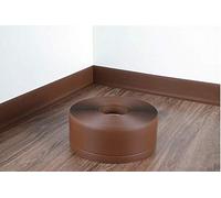 50x20mm / 1.97"x0.78" PVC FLEXIBLE SKIRTING BOARD -5M or 10M ROLL Self-adhesive PVC angle TMW Profiles (10 Meters Roll, Brown)