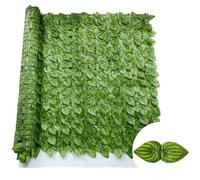 50x300 cm Artificial Ivy - Green Leaf Hedge for Outdoor Balcony & Garden Decor - Faux Plant Partition for Enhanced Privacy & Aesthetics