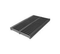 50x35cm Black Drainage Grate - Durable Plastic Cover for Rainwater Resin Drain Plate for Indoor/Outdoor Use Blockage Prevention Easy Installation