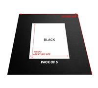 50X40CM Mount for A4 - Image/Photo/Picture- Black - Pack of 5