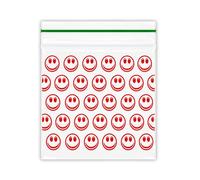 50X50mm, Ziplock Bags, baggies, 2X2 Inch, Mini Plastic Bags (Smile)