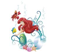 Komar 14013h Disney The Little Mermaid Ariel Freestyle Deco Sticker - Multi-Colour (9-Piece)