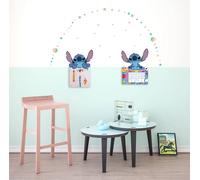 50x70cm Disney Stitch Wall Stickers 49pc Stitch Dream Kids Room Decals in Blue