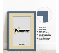 (50x70CM Pic (60x80CM Frame)) Dark Grey Picture Frame Photo Frames With Ivory Mount Wall Art Hanging Frame Home Decor Frame