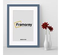 (50x70CM Pic (60x80CM Frame)) Dark Grey Picture Frame Photo Frames With White Mount Wall Art Hanging Frame Home Decor Frame