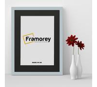 (50x70CM Pic (60x80CM Frame)) Light Grey Picture Frame Photo Frames With Black Mount Wall Art Hanging Frame Home Decor Frame