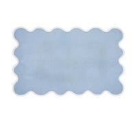 50x80cm Doormat Welcome Printed Floor Mat Blue Irregular Edge Non Slip Large