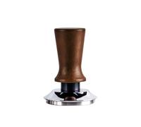 51/53/58MM Beech Wood Espresso Coffee Tamper, Stainless Steel Coffee Leveler Professional Flat/Threaded Bottom Coffee Powder Press Espresso Accessories