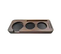 51/58mm Coffee Tamper Holder Coffee Handle Cloth Powder Wood Base Storage Tray Espresso Coffee Accessory Utensil