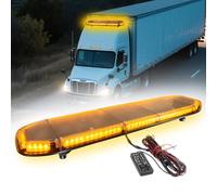 51'' 88 LED Emergency Strobe Light Bar, IP65 Waterproof 360° Coverage Hazard Strobe Lights Roof Beacon Light with Mounting Bracket for Tow Work Truck Vehicle Universal