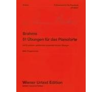 51 Exercises for the Pianoforte WoO 6 piano (difficult) Urtext Brahms with 30 fu