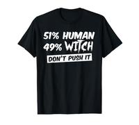 51% Human 49% Witch Value Graphic T-Shirt