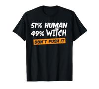 51% Human 49% Witch Value Graphic T-Shirt