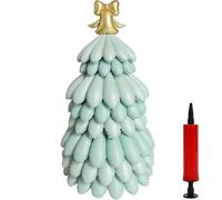 51 Inch Christmas Tree Balloon, Inflatable Crystal Christmas Tree, Reusable Jumbo 3D Iridescent Xmas Trees Foil Balloon Kit,Standing Decor for Home Festival Party Decorations New Year Gifts(#b)