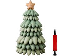51 Inch Christmas Tree Balloon, Inflatable Crystal Christmas Tree, Reusable Jumbo 3D Iridescent Xmas Trees Foil Balloon Kit,Standing Decor for Home Festival Party Decorations New Year Gifts(#e)
