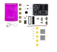51 MCU Electronic Welding Training Set: Programmable Pixel Console For Kids & Beginners Electronic Components Game Kit