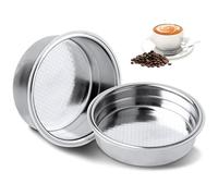 51 mm, 2 Pieces Filter Basket for Bottomless 51 mm portafilter, Stainless Steel Sieve for JoeFrex portafilter for Delonghi Dedica Series, Quality Espresso Accessories