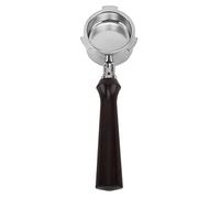 51 mm Bottomless Coffee Filter 3 Ears Single Layer Portafilter Coffee Machine Bottomless Filter for (F Sandalwood)