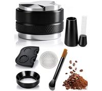 51 mm Portafilter Accessories, Coffee Distributor 51 mm Espresso Leveler Tool, Complete Barista Set with WDT Tool, Tamper, Dosing Ring, Puck Screen & Cleaning Brush for DeLonghi Dedica