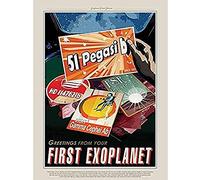 51 Pegasi b First Exoplanet NASA Space Tours Travel Art Print Canvas Premium Wall Decor Poster Mural