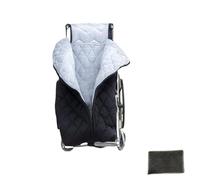 51 x 25.98 in Wheelchair Leg Cover, Winter Adult Thicken Wheelchair Warmer Blanket, Windproof Fleece Lined Wheelchair Warmer Cover with Zipper for Wheelchair Users (Black)