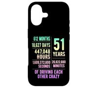 51 Years Married Funny 51st Wedding Anniversary Case for iPhone 17