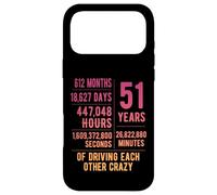 51 Years Married Funny 51st Wedding Anniversary Case for iPhone 17 Pro Max