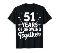51 Years of Growing Together 51th Wedding Anniversary T-Shirt