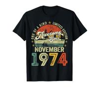 51 Years Old Awesome Since November 1974 51st Birthday Men T-Shirt