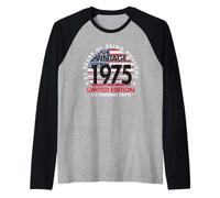 51 Years Old Vintage 1975 Ltd Edition 51st Birthday America Raglan Baseball Tee