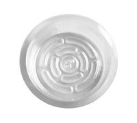 510 Pack Clear Plastic Plant Saucer Drip Trays Heavy Duty and Sturdy with Ridge Design to Keep Plant Roots Healthy and Floors Protected from Drainage (6 inch 10pcs)