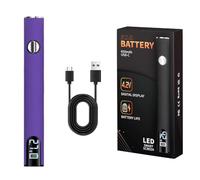 510 Thread Battery Cart Pen Portable Electric Soldering Iron Welding Kit(Purple) (Purple)