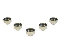 510 to 810 Drip Tip Adapter for eCig Vape Atomisers/Tanks Stainless Steel 5 Pack Silver