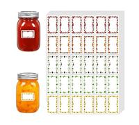 510Pcs Jam Jar Labels Self Adhesive Easy Peel, White Sticky Labels Chutney Labels for Jars Decorative Removable White Sticky for Kitchen Freezer Food Containers Bottle Containers