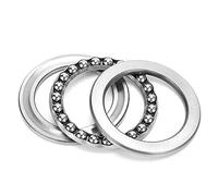 51111 Thrust Ball Bearing 55x78mm | High - Speed Steel Bearing for Lathe Machine/Automotive Industry | Sturdy Flat Seat Bearing with 2 Gaskets & Shaft