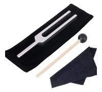 512 Hz Tuning Fork, Clinical Grade Nerve Sensory Tuning Fork for Sound Cure with Hammer, Bag, Cleaning Cloth, Aluminum Alloy, 6.57 In / 16.7 cm Length