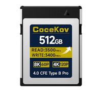 512GB CFexpress 4.0 Type B Memory Card 3500MB/s Read/3400MB/s Write 8K 60P/4K 120P Video & High-Speed Shooting Compatible with Nikon Canon panasonic Fujifilm Camera