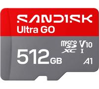 512GB SanDisk Ultra Go Micro SD (SDXC) Memory Card - U1, V10, A1, 190MB/s R
