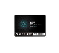 Silicon Power-512GB SSD 3D NAND A55 SLC Cache Performance Boost SATA III 2.5" 7mm (0.28") Internal Solid State - Drive Black