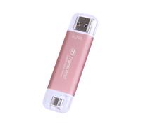 512GB Transcend ESD310 Portable SSD Dual USB (Type-A and Type-C) Pink